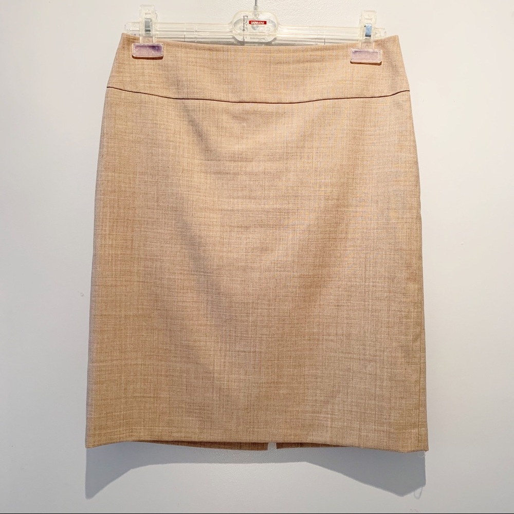 Tristan | Tan Pencil Skirt
